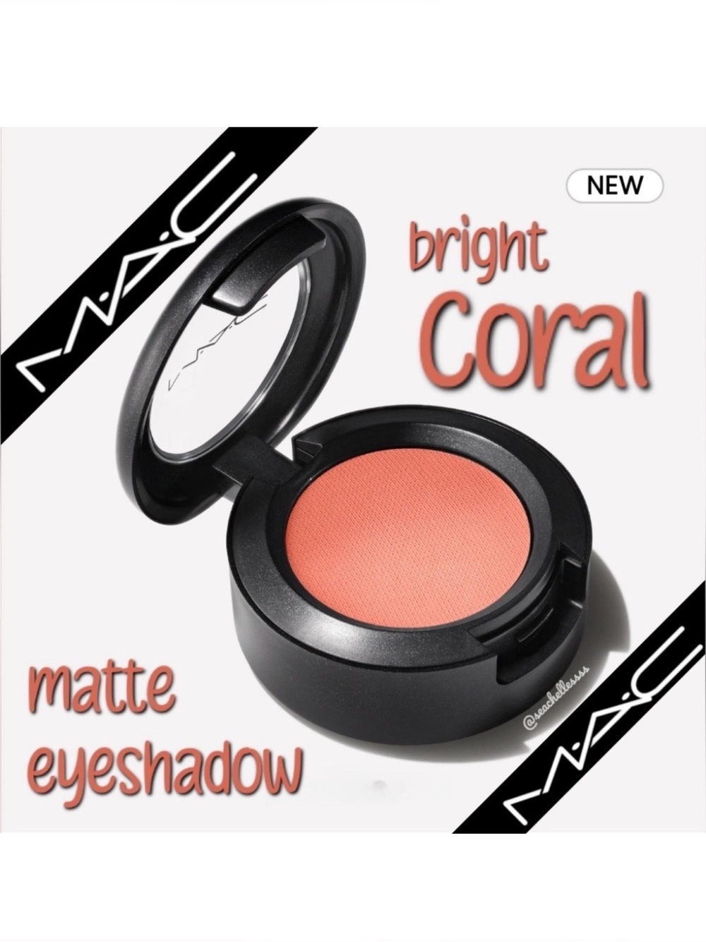 Newly Released Mac Matte Eyeshadow Bright Coral Brand New in Box Authentic